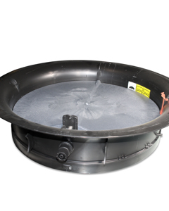 Suction funnel with swivel shutter CL600-3 black assembled